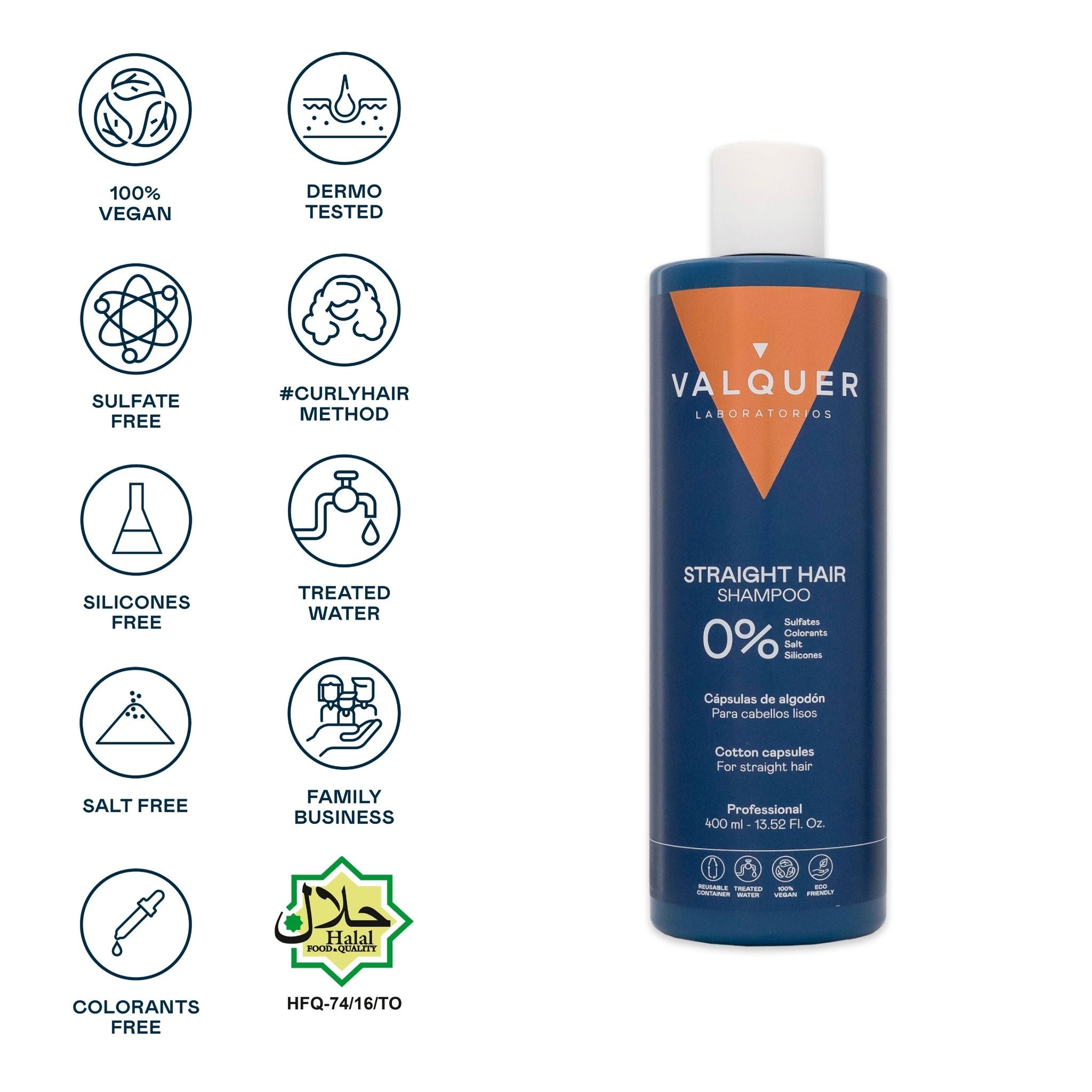 Champú para Pelo Liso – 0% Sin Sulfatos