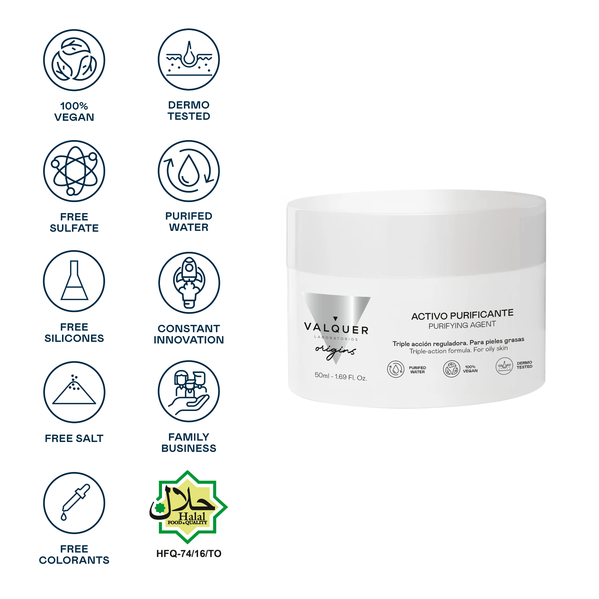 Activo Facial Purificante – Triple Acción para Piel Grasa