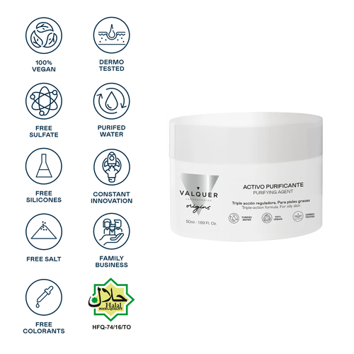 Activo Facial Purificante – Triple Acción para Piel Grasa