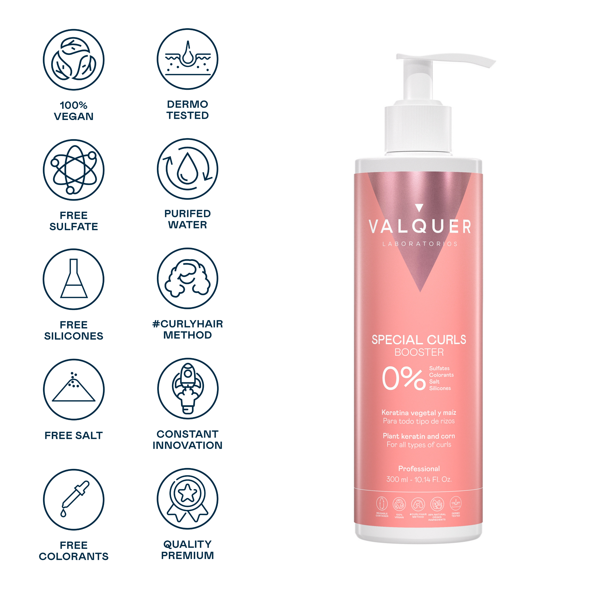 Gel Booster (Activador de Rizos) Apto Método Curly - 300 ml
