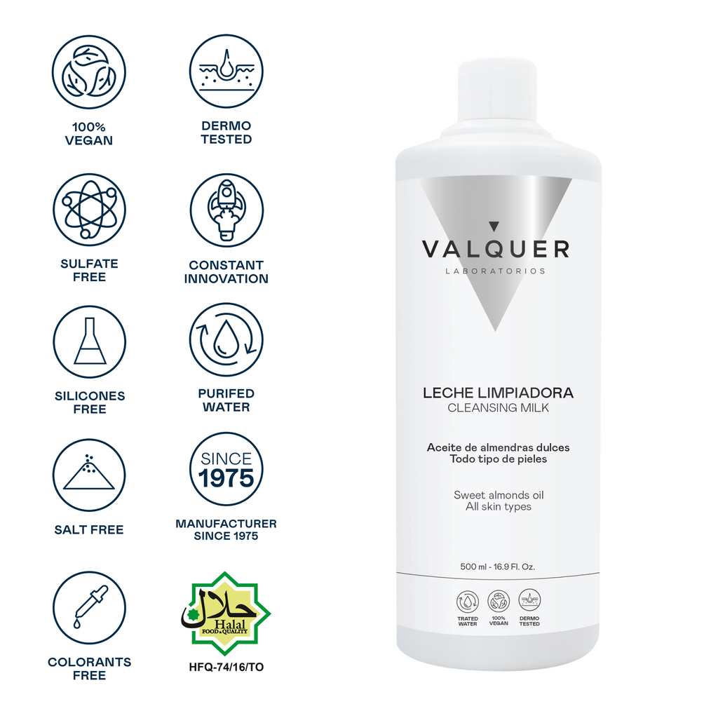 Leche Limpiadora Facial – Limpieza Profunda, Hidratación y Suavidad Natural - 500 ml