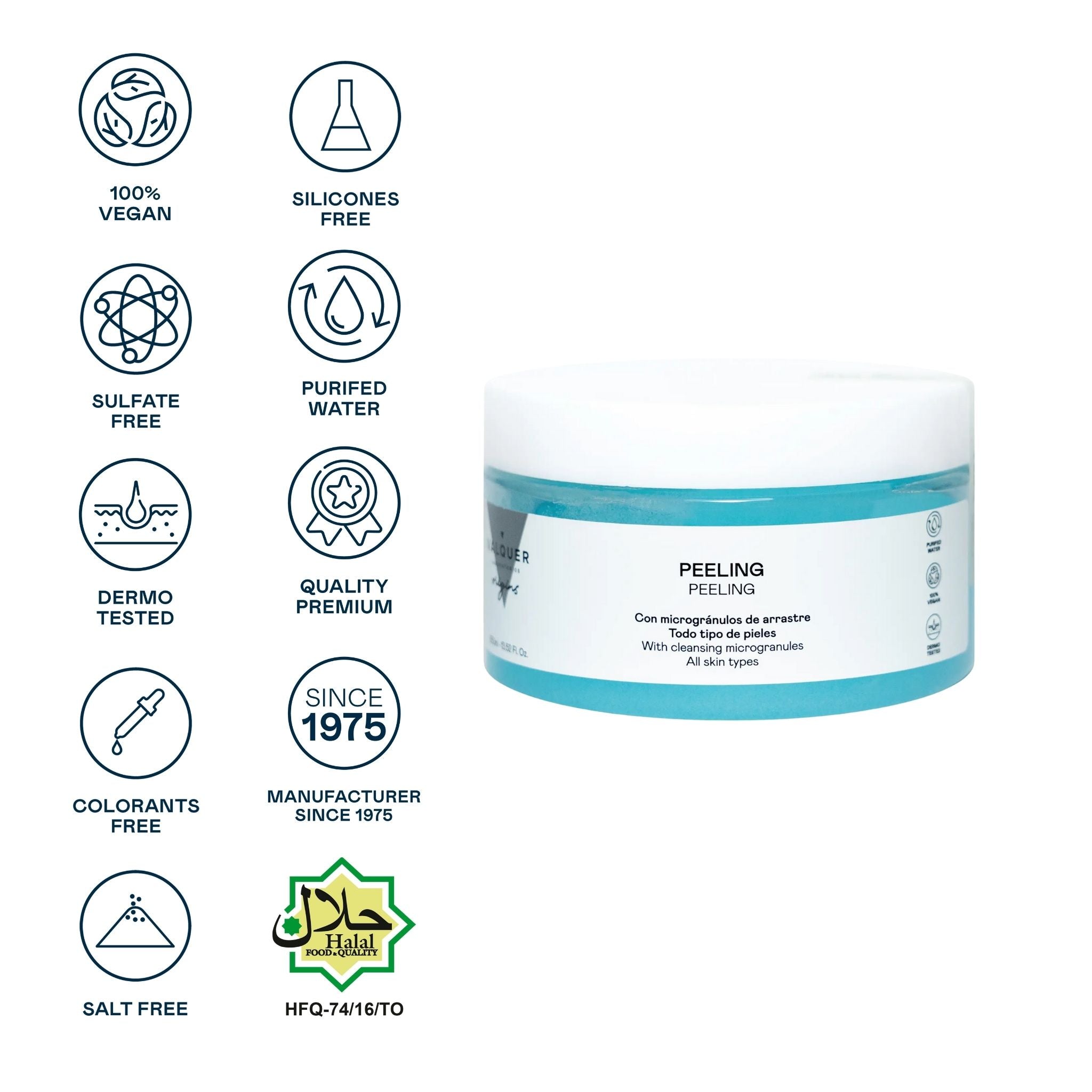 Peeling Facial – Gel Exfoliante Suave con Microgránulos Naturales