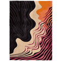 Inky Drift Lines Hand Tufted Rug