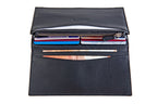 Large Embossed Leather Blue Wallet Freila