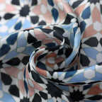 Multicolor Habotai Silk Scarf Suhail V3