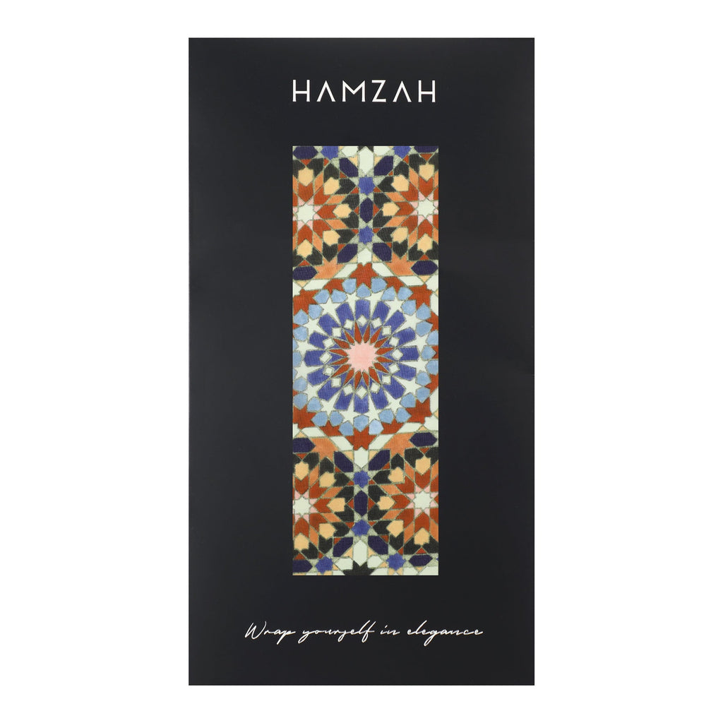 Purple & Brown Silk Scarf Baraka V2