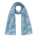 Islamic Motifs Silk Scarf Hijaz V1