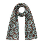 Islamic Pattern Tiles Silk Scarf Muqarnas V1