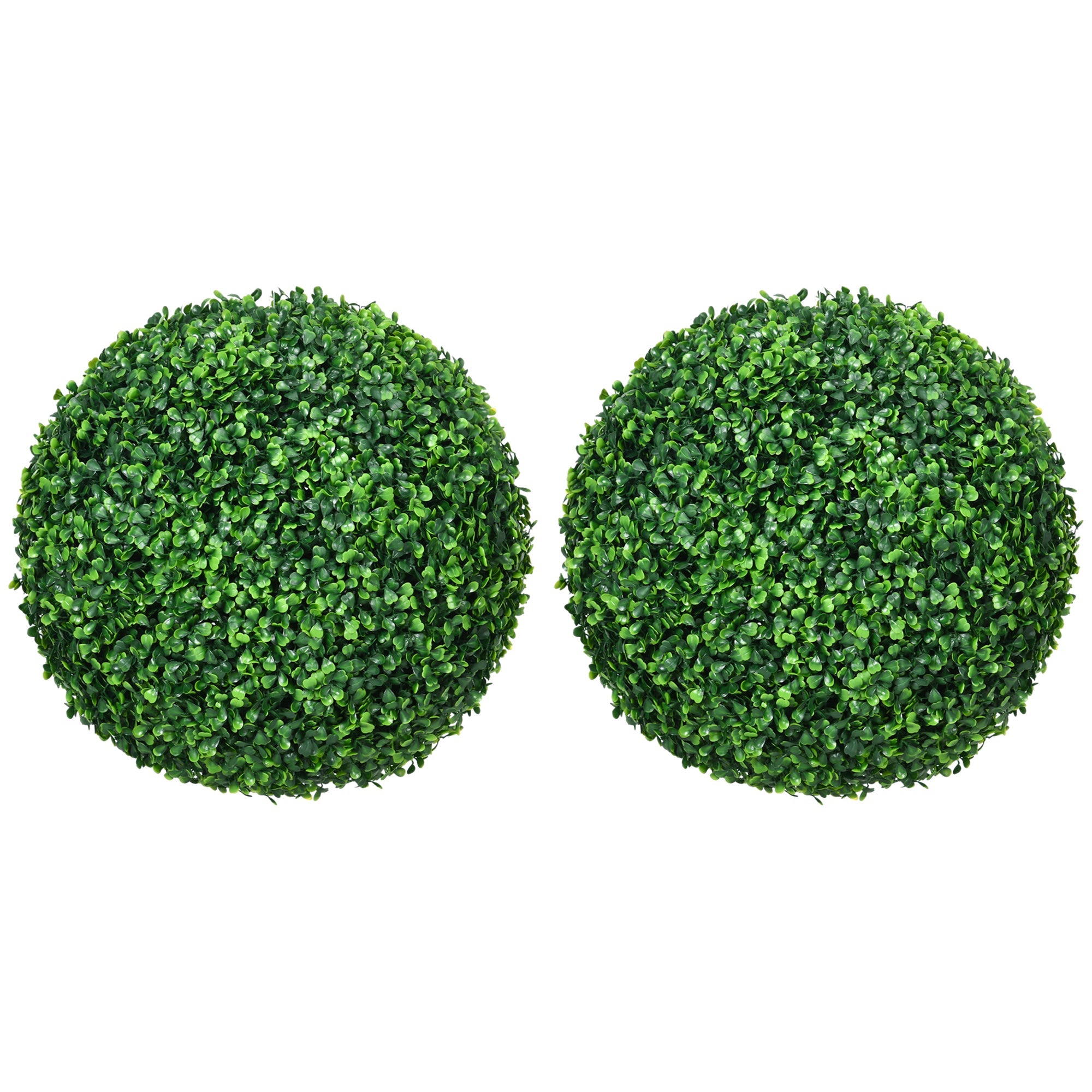 2 Pack Artificial Tree Boxwood Topiary Balls, 15.75 Inch