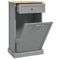 Hidden Container Waste Bin Hands Free Kitchen Cabinet Tipping Opening