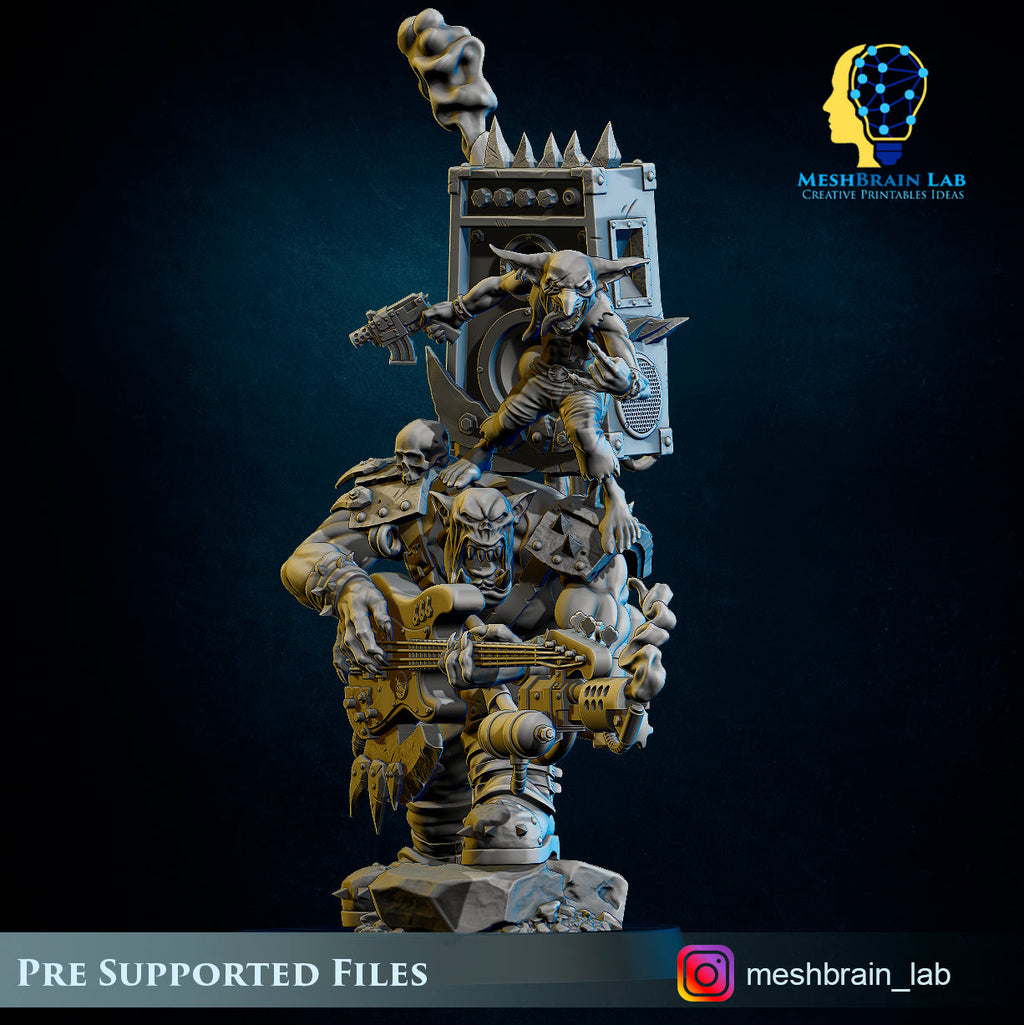 Ork Warboss Jarriz The Beast, MeshBrain Lab
