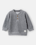 Jersey de terciopelo acanalado gris