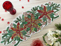Jingle Leaves Beaded Table Runner