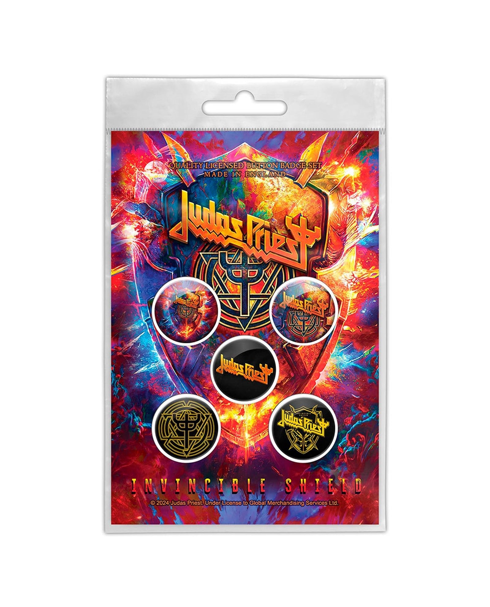 Judas Priest - Pack de chapas "Invincible Shield"