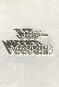 'Just Married' Hair Clips