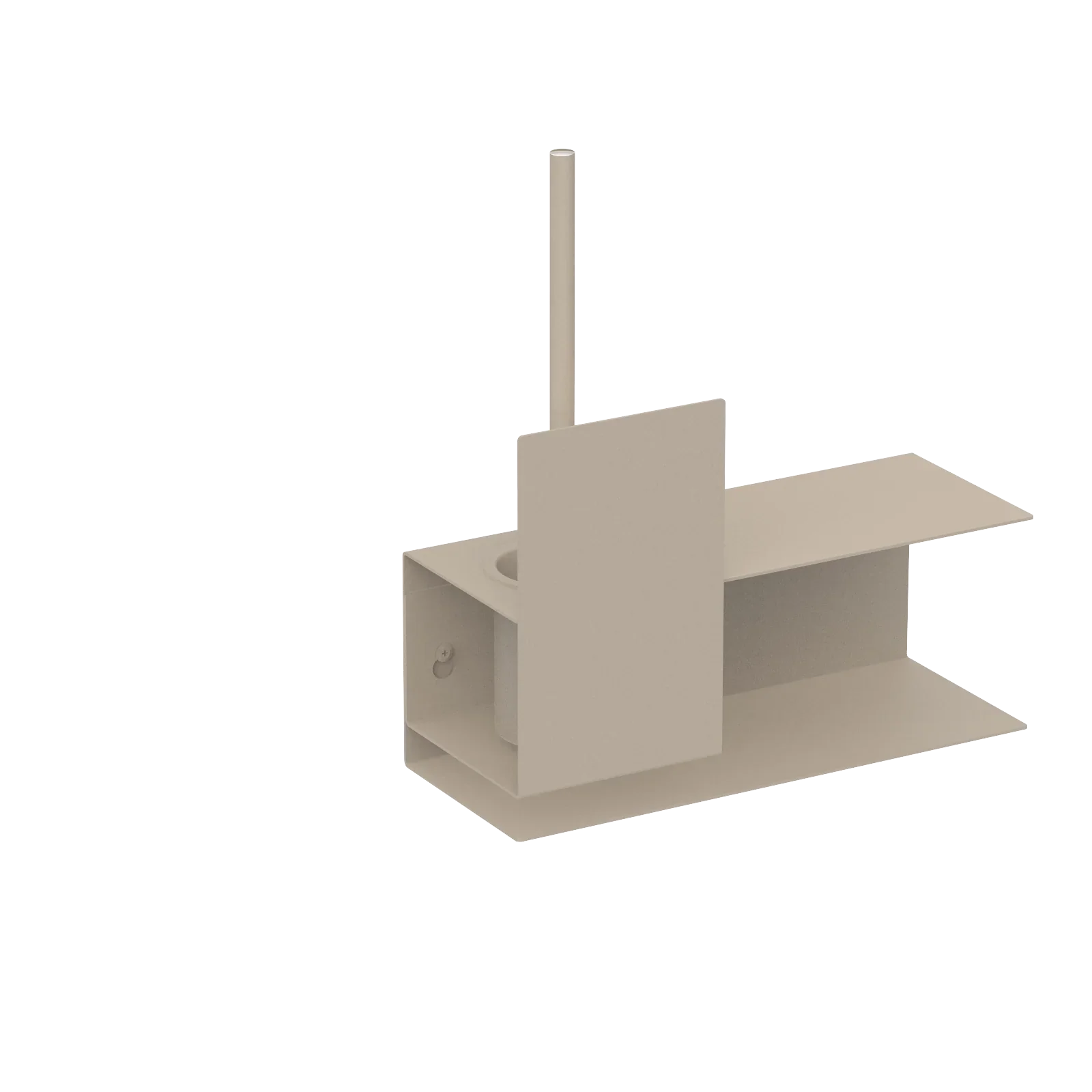 Toilet brush holder Lugano – modern bathroom accessories in stainless steel