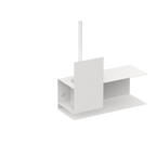 Toilet brush holder Lugano – modern bathroom accessories in stainless steel