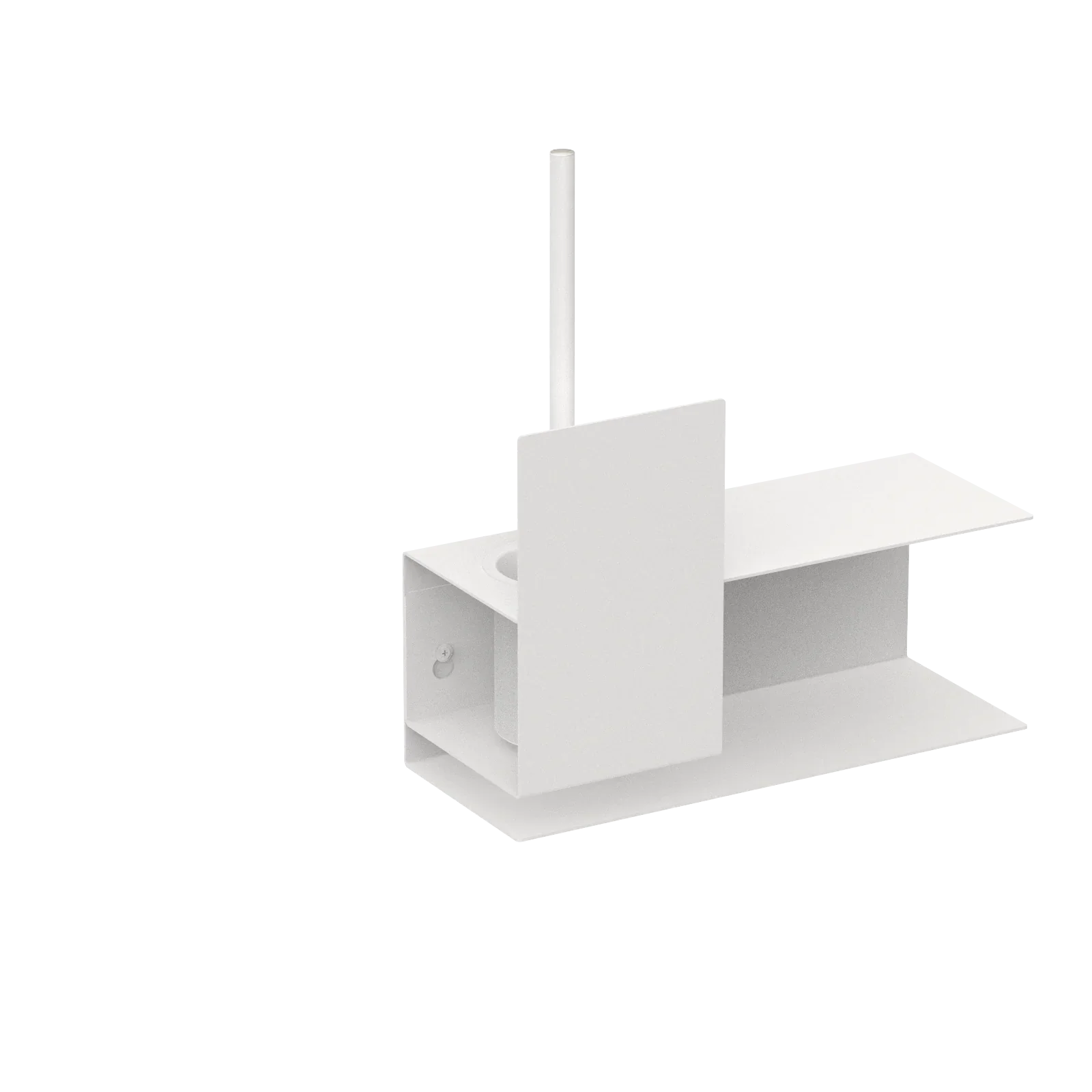 Toilet brush holder Lugano – modern bathroom accessories in stainless steel