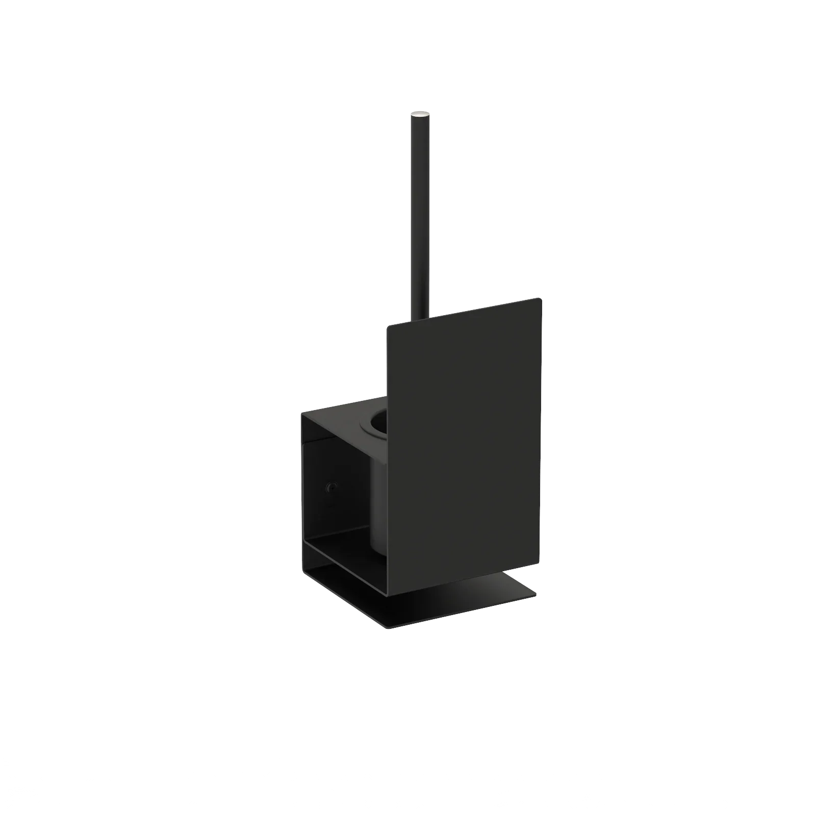 Toilet brush holder Lugano – modern bathroom accessories in stainless steel