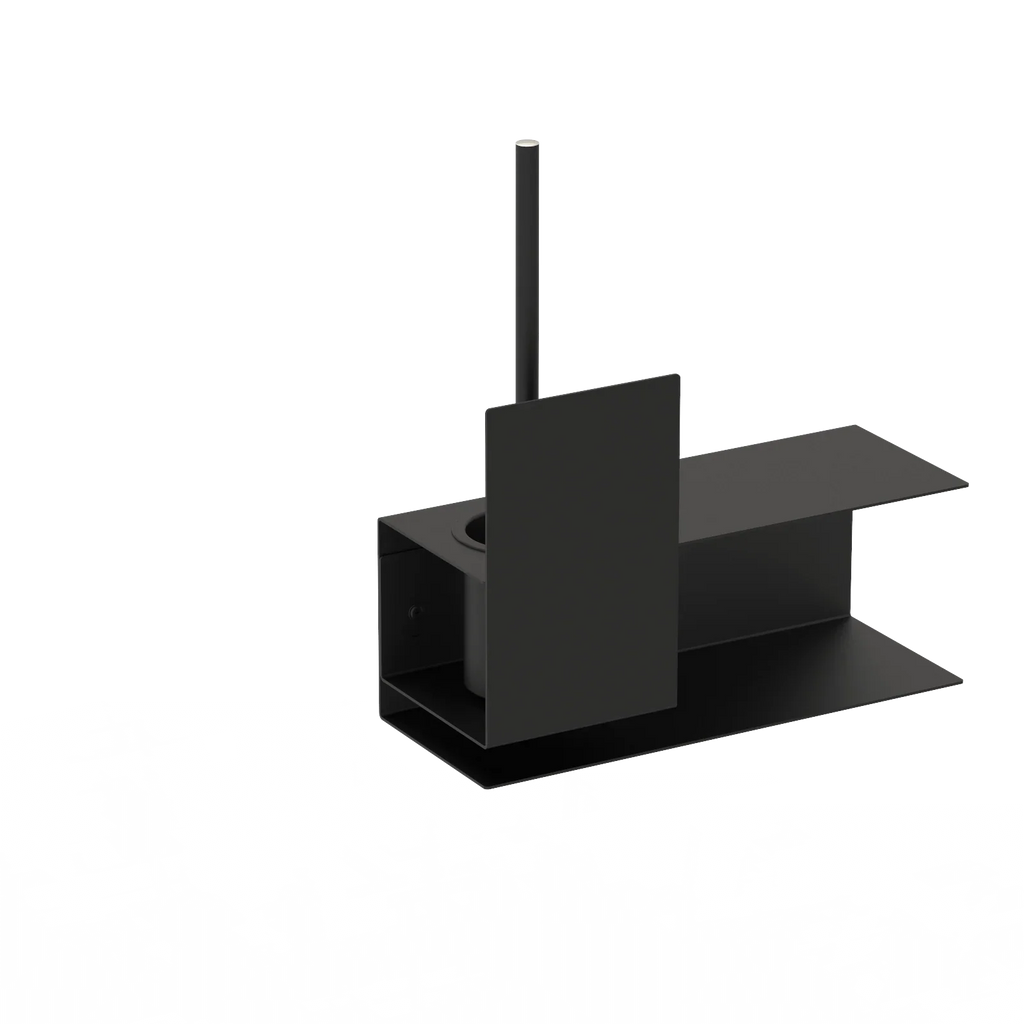 Toilet brush holder Lugano – modern bathroom accessories in stainless steel