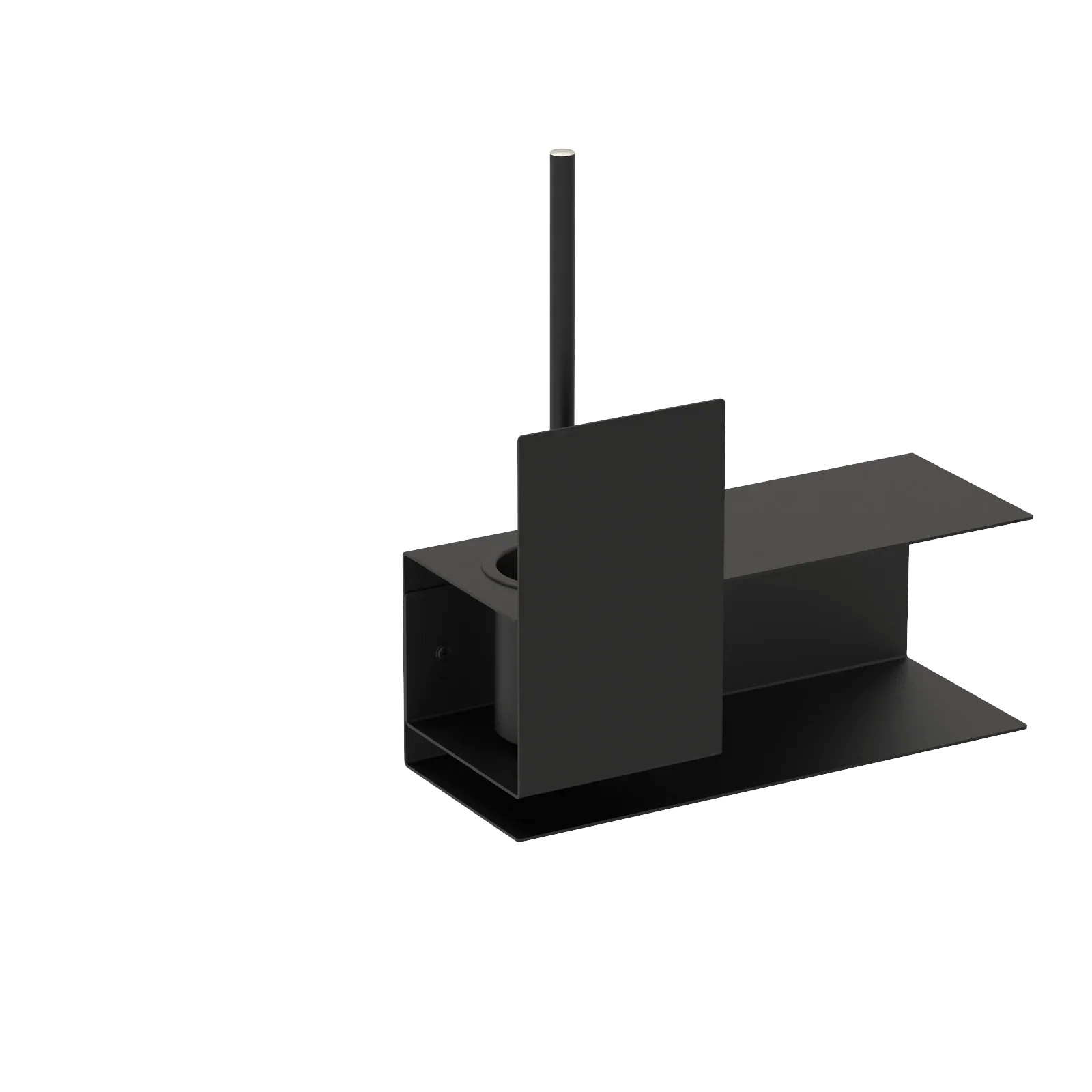 Toilet brush holder Lugano – modern bathroom accessories in stainless steel