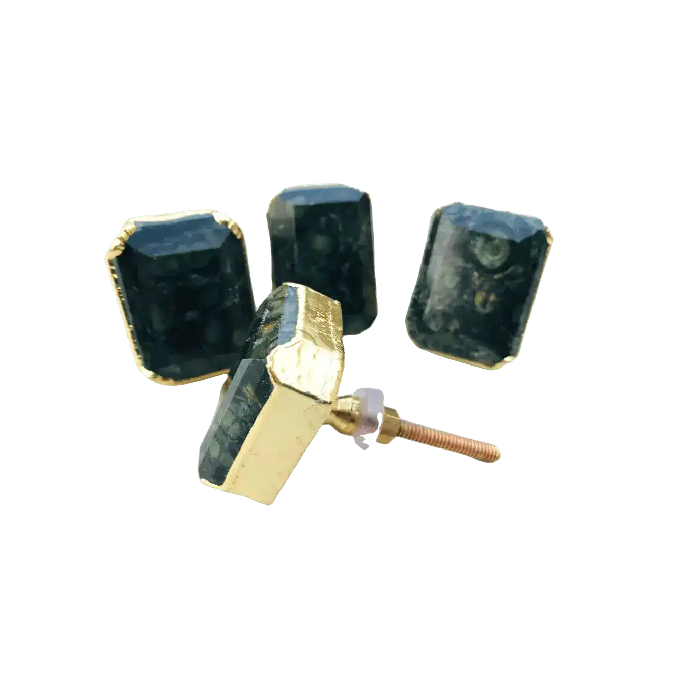 Kambaba Jasper Agate Cabinet Door Pull Handle - Set of 4
