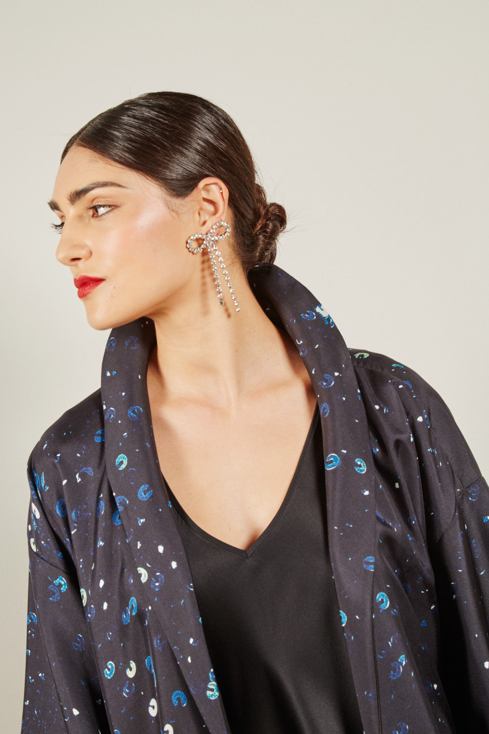 KIMONO LARGO LENTEJUELAS