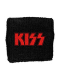 Kiss - Muñequera de tela "Logo Rojo"