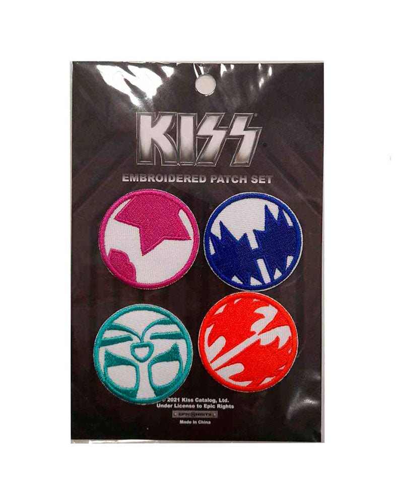Kiss - Pack de parches "4 x Mini Icons"