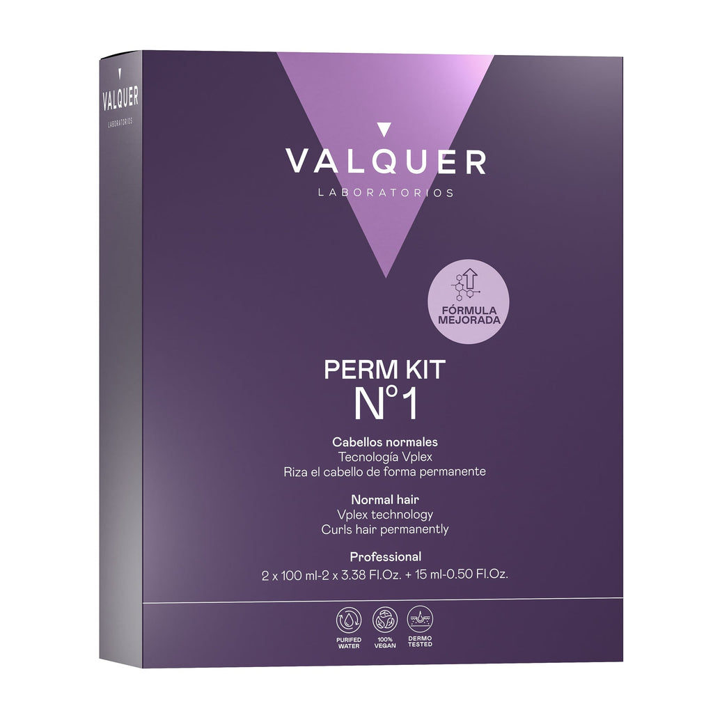 Kit Profesional para Permanente Nº 1 – Cabellos Normales | Rizado Duradero en 3 Pasos