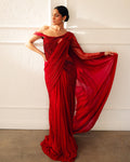 The Lava Ecliptic Sari Gown By KYNAH, Luxury Indian Fashion & Bridal Wear