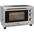 30 L Mini Oven, Countertop Electric Oven with Baking Tray and Wire Rack, 1600W, Silver