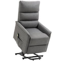 Electric Power Lift Chair for Elderly with Remote Control, Dark Grey
