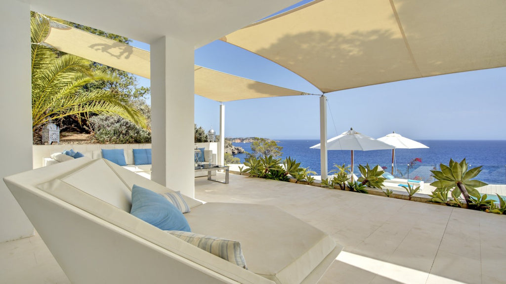 Exclusive Ibiza Villa with Private Beach Access, Beautiful Interiors and Breathtaking Views near Es Cubells