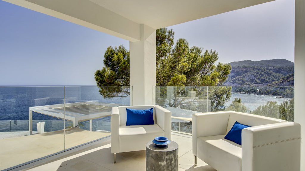 Exclusive Ibiza Villa with Private Beach Access, Beautiful Interiors and Breathtaking Views near Es Cubells