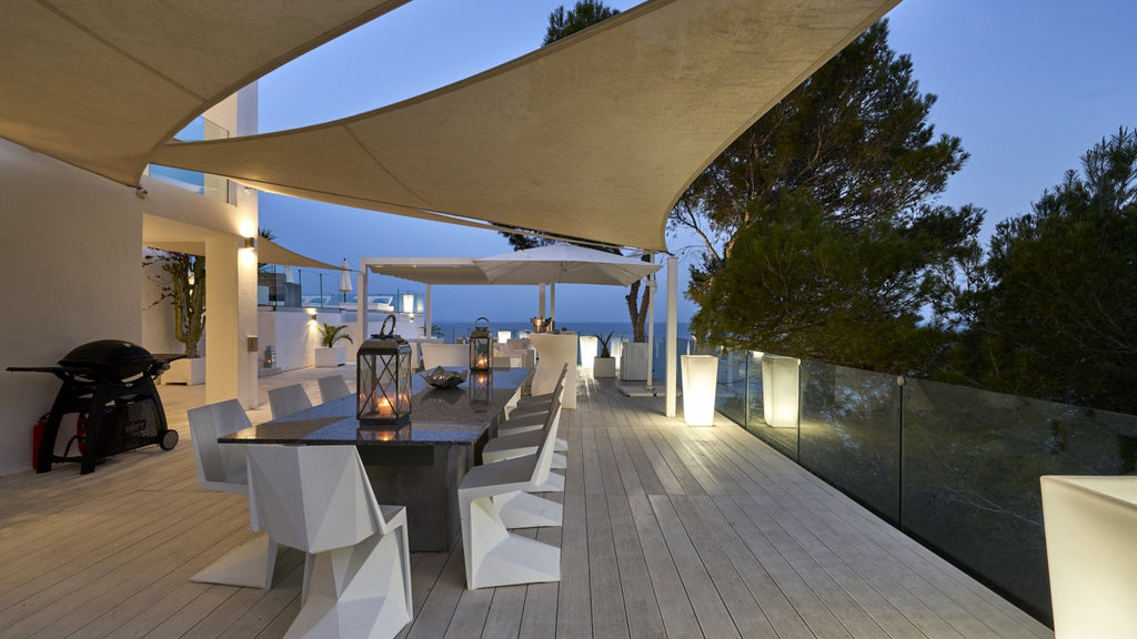 Exclusive Ibiza Villa with Private Beach Access, Beautiful Interiors and Breathtaking Views near Es Cubells