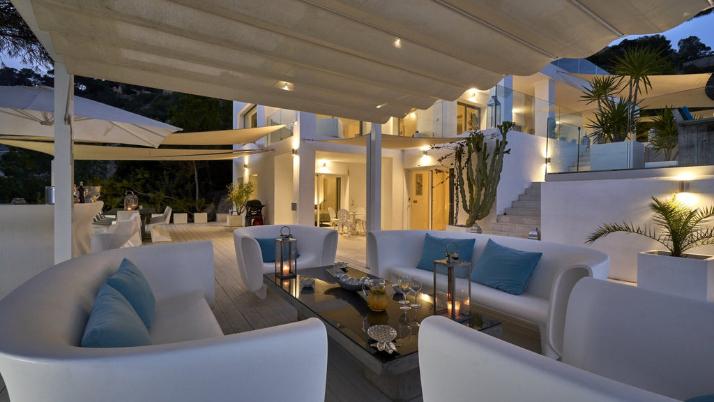 Exclusive Ibiza Villa with Private Beach Access, Beautiful Interiors and Breathtaking Views near Es Cubells