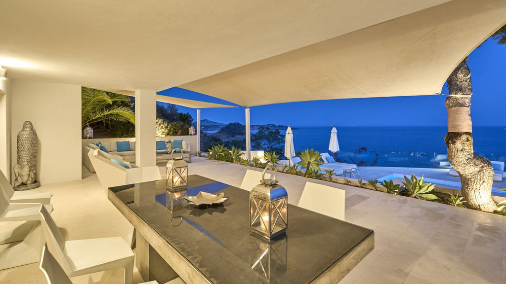 Exclusive Ibiza Villa with Private Beach Access, Beautiful Interiors and Breathtaking Views near Es Cubells