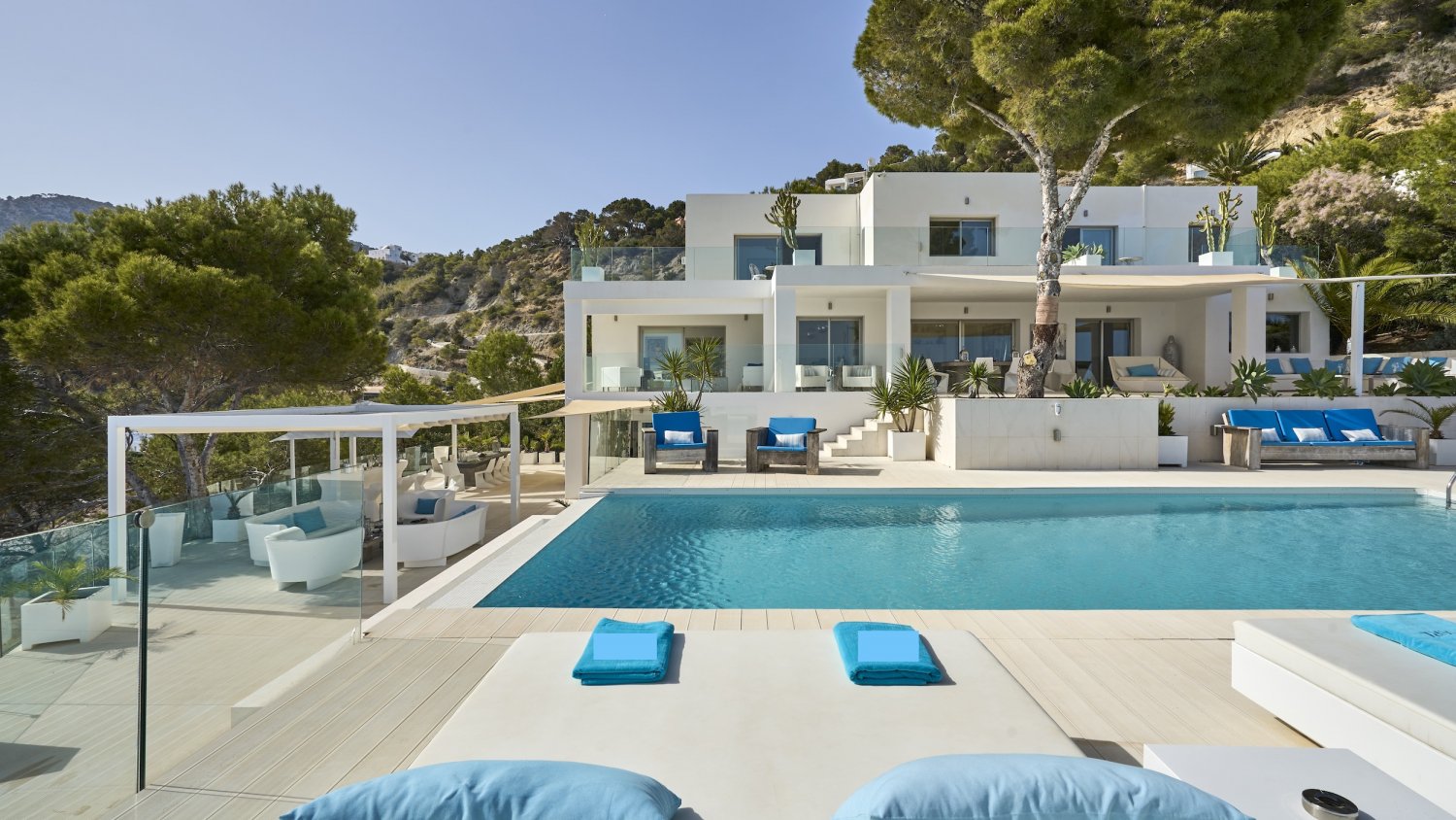 Exclusive Ibiza Villa with Private Beach Access, Beautiful Interiors and Breathtaking Views near Es Cubells