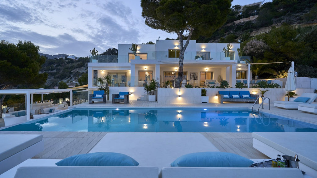 Exclusive Ibiza Villa with Private Beach Access, Beautiful Interiors and Breathtaking Views near Es Cubells