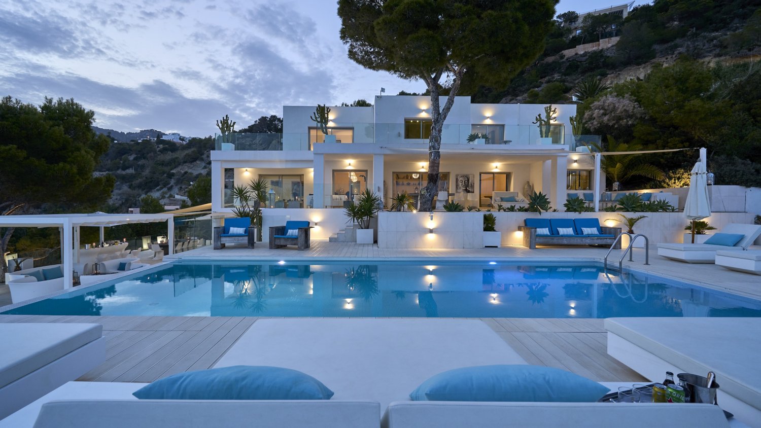 Exclusive Ibiza Villa with Private Beach Access, Beautiful Interiors and Breathtaking Views near Es Cubells