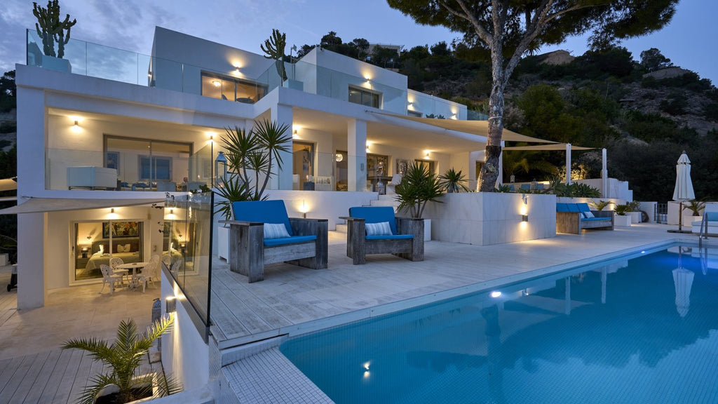 Exclusive Ibiza Villa with Private Beach Access, Beautiful Interiors and Breathtaking Views near Es Cubells