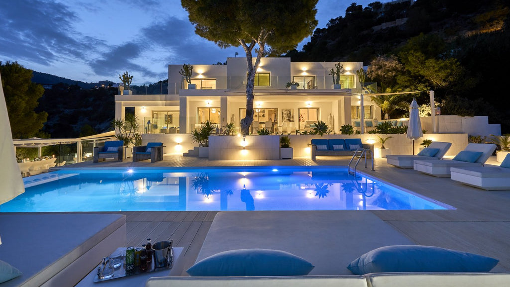 Exclusive Ibiza Villa with Private Beach Access, Beautiful Interiors and Breathtaking Views near Es Cubells