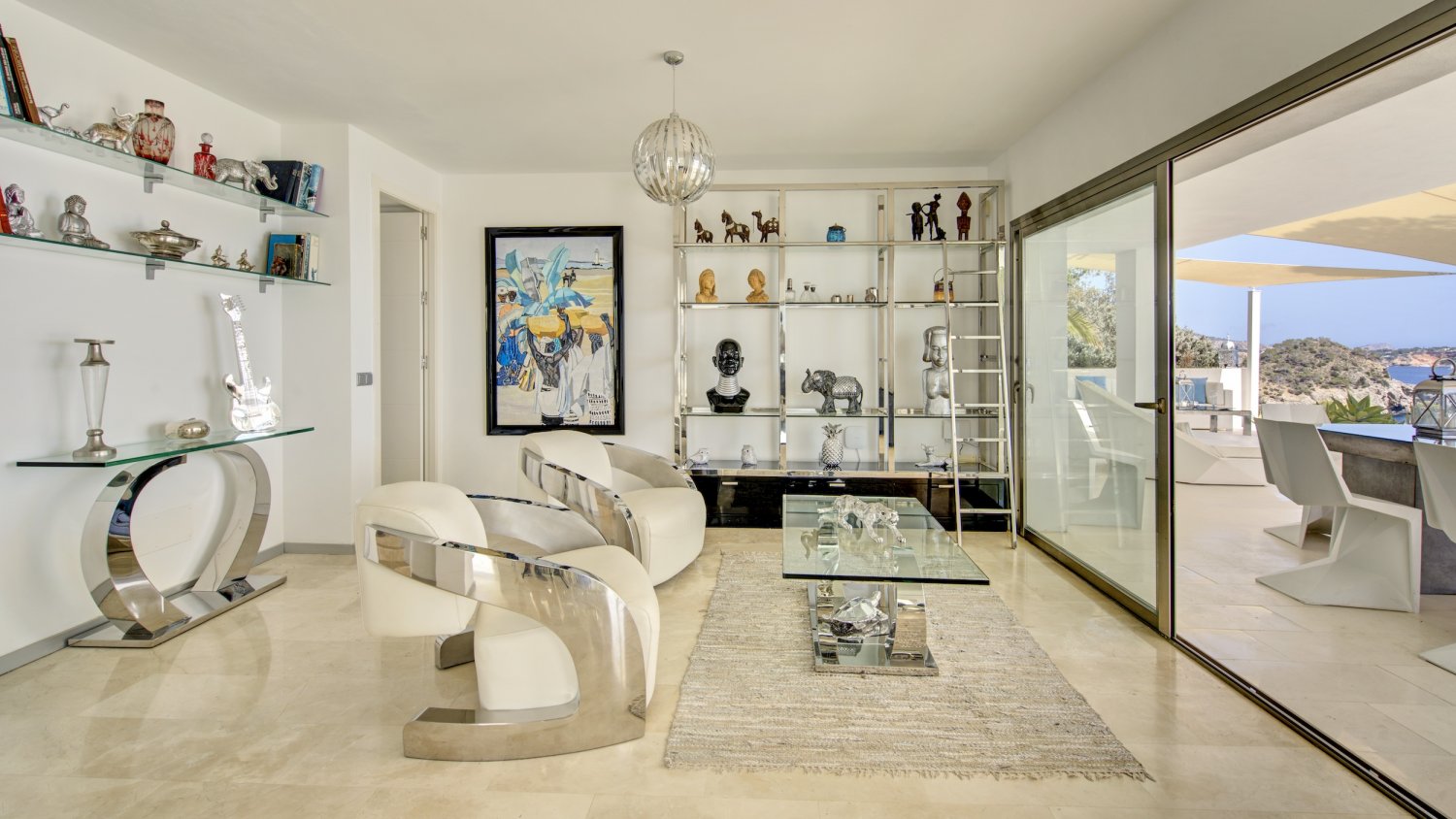 Exclusive Ibiza Villa with Private Beach Access, Beautiful Interiors and Breathtaking Views near Es Cubells