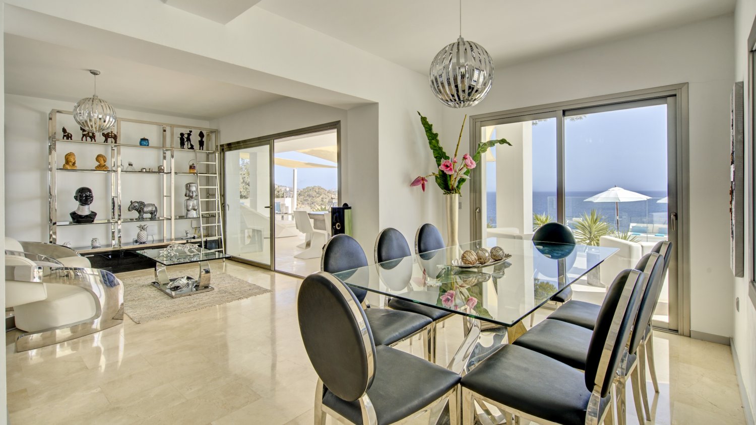 Exclusive Ibiza Villa with Private Beach Access, Beautiful Interiors and Breathtaking Views near Es Cubells
