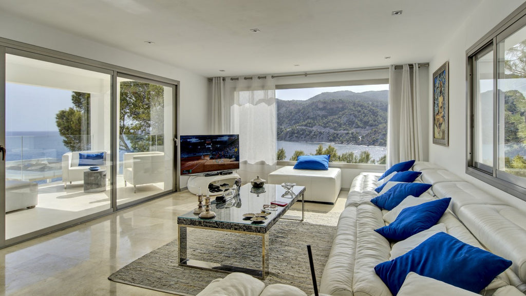 Exclusive Ibiza Villa with Private Beach Access, Beautiful Interiors and Breathtaking Views near Es Cubells