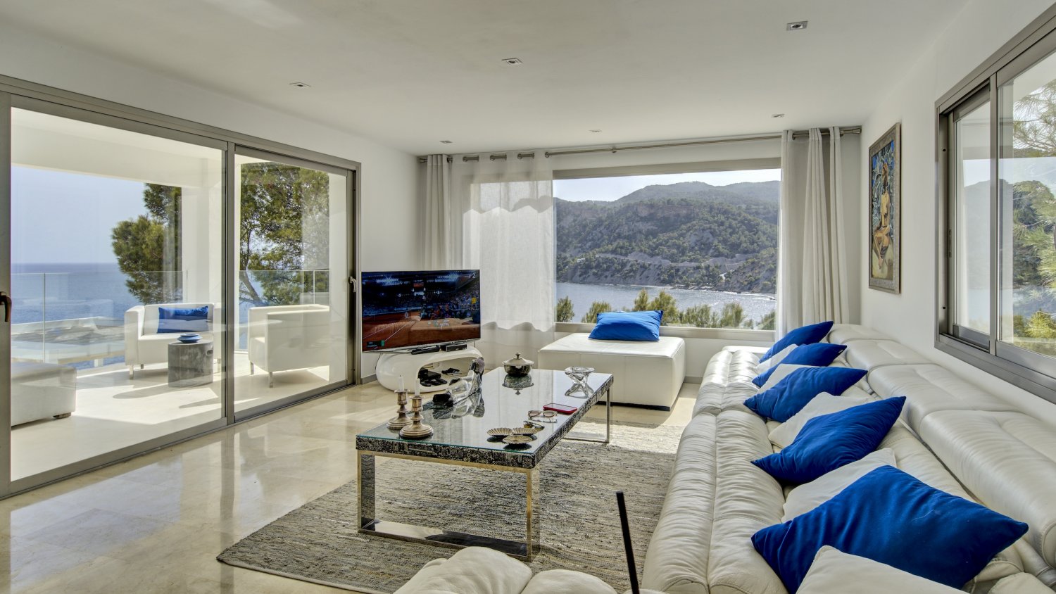 Exclusive Ibiza Villa with Private Beach Access, Beautiful Interiors and Breathtaking Views near Es Cubells