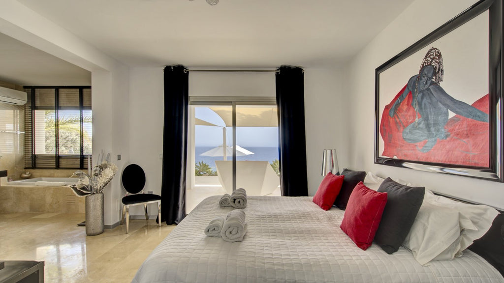 Exclusive Ibiza Villa with Private Beach Access, Beautiful Interiors and Breathtaking Views near Es Cubells