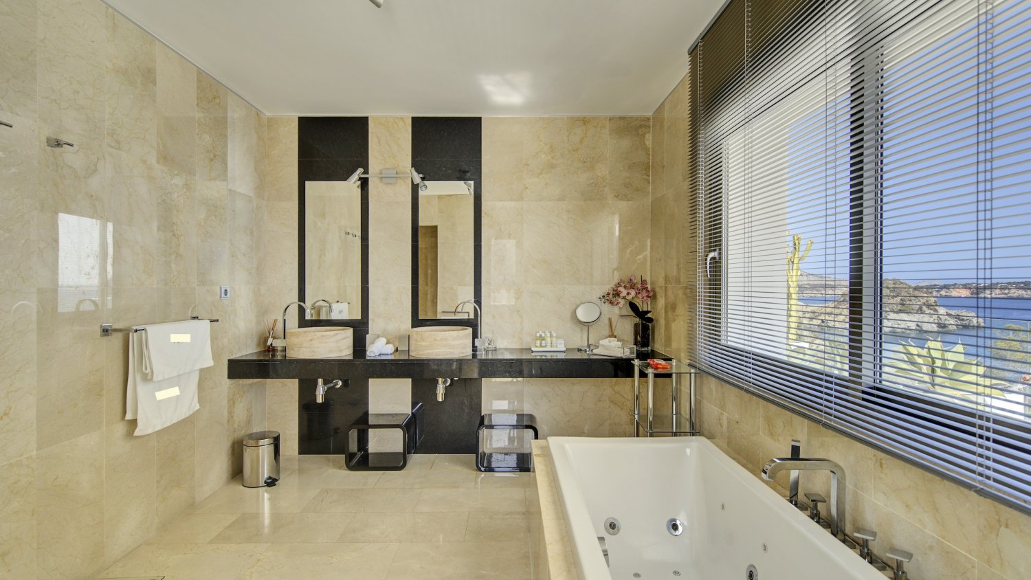 Exclusive Ibiza Villa with Private Beach Access, Beautiful Interiors and Breathtaking Views near Es Cubells