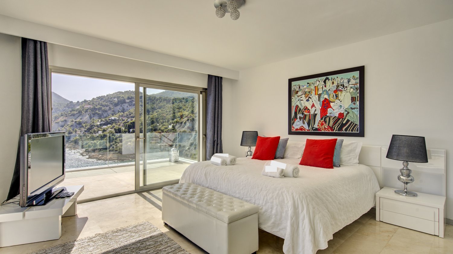 Exclusive Ibiza Villa with Private Beach Access, Beautiful Interiors and Breathtaking Views near Es Cubells